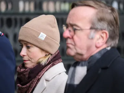 Kaja Kallas, şefa diplomaţiei europene, şi Boris Pistorius, ministrul german al Apărării, s-au întâlnit la Berlin - Foto: Profimedia Images