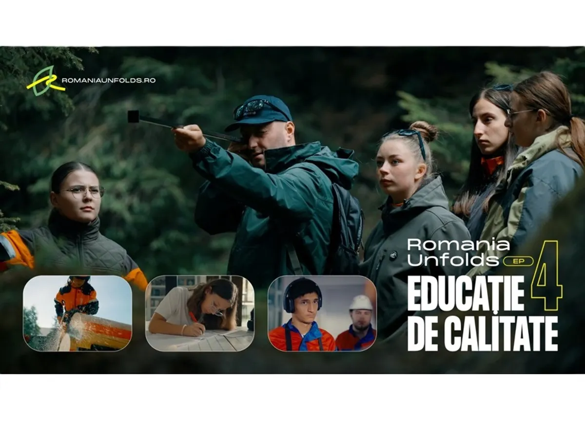 „Romania Unfolds” - soluții sustenabile pentru educație de calitate în episodul dedicat ODD 4 Foto: Veolia