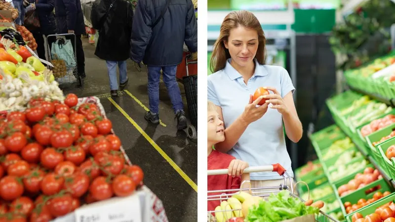 Varză, cartofi, fasole: 25% mai scumpe la piață ca în supermarket. Ouă, mere preț dublu. Ce boicotăm - Foto: colaj realizat de Newsweek