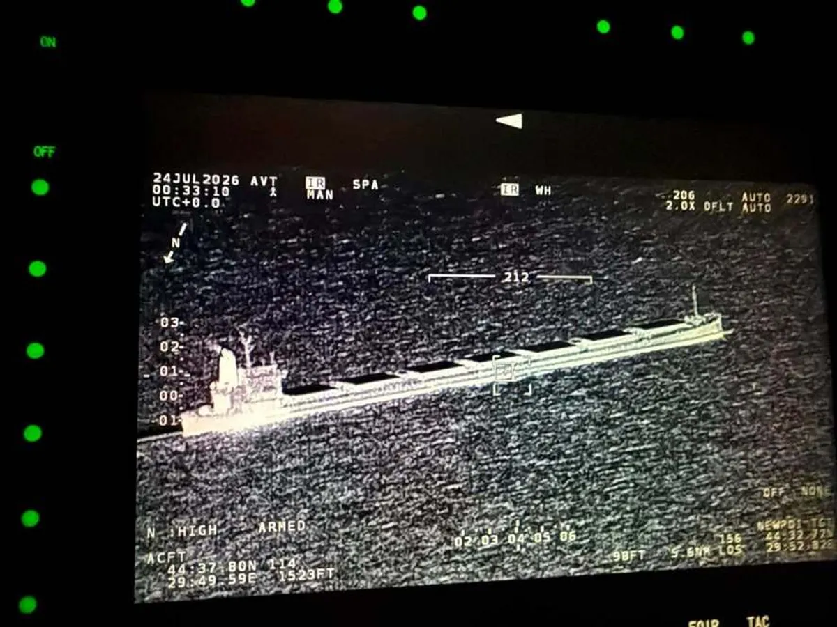 O navă care transporta cărbune spre Ucraina a fost avariată în Marea Neagră. Se suspectează o mină sau o dronă
