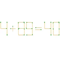 TEST DE INTELIGENȚĂ Corectează ecuația 34+89=400, mutând un singur băț de chibrit. Ai 10 secunde - Foto: mindyourlogic.com