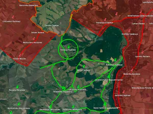 VIDEO Contarofensiva ucrainenană cu tancuri i-a alungat pe ruși 20 de km afară din din Harkov/FOTO: Twitter/Ukraine Battle Map