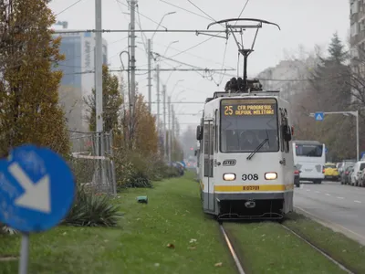 Societatea de Transport Bucureşti,  tramvaiul 25, spre CET Progresu - Foto: INQUAM PHOTOS/George Călin