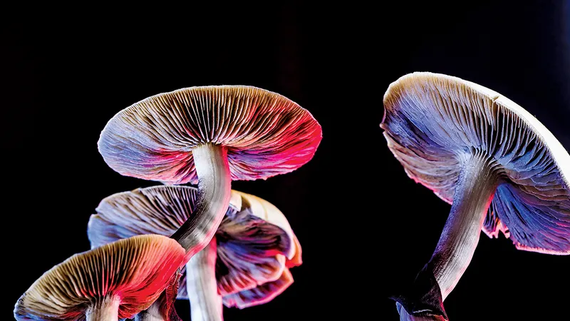 Psilocybe cubensis, cunoscută și sub numele de ciuperca magică, o sursă naturală de psilocibină.