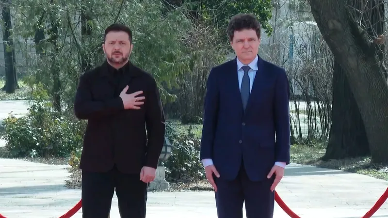 Volodimir Zlenski și Nicușor Dan - Foto: Captură Administrația Prezidențială
