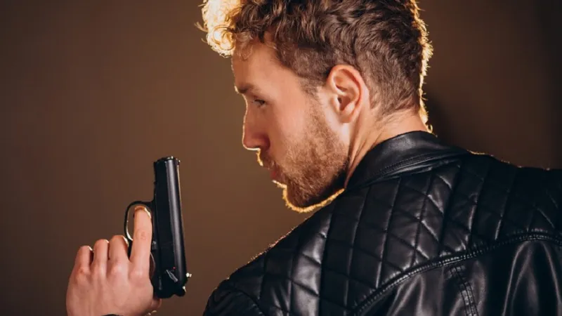 A tras cu arma pe stradă Foto: Freepik.com (rol ilustrativ)