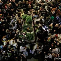 Procesiunea scoaterii moaștelor Sfintei Parascheva de la Iași Foto: doxologia.ro