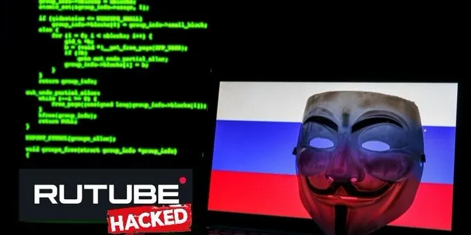 Hackerii Anonymous au spart "YouTube-ul rusesc". "RuTube va dispărea probabil pentru totdeauna"/FOTO: twitter/Anonymous