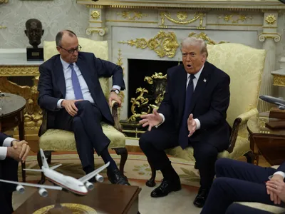 Friedrich Merz și Donald Trump - Foto: Profimedia images