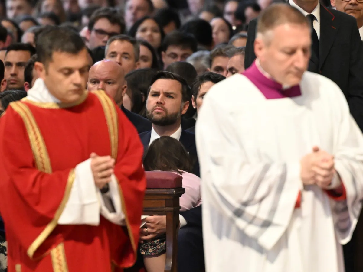 JD Vance, la slujba din Vinerea Mare la Vatican. Papa Francisc, absent din motive de sănătate - FOTO: Profimedia (imagine cu rol ilustrativ)