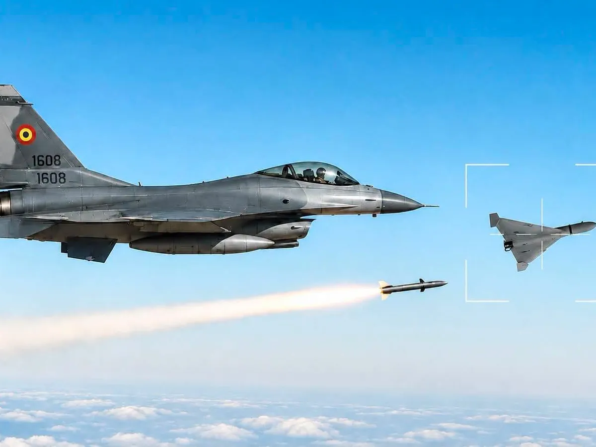 Un pilot român de F-16, comandant de detașament de Poliție Aeriană, explică condițiile de doborâre a dronelor