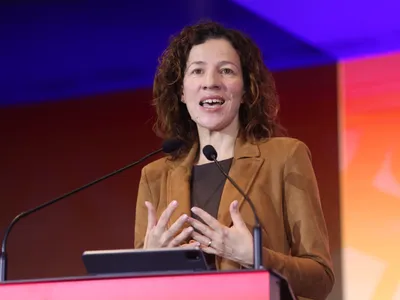 Vicepreședinta executivă pentru drepturi sociale și competențe, locuri de muncă de calitate și pregătire, Roxana Mînzatu Foto: INQUAM Photos/George Călin