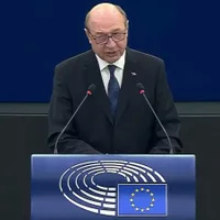 Traian Băsescu, în plenul PArlamentului European- Foto: Facebook