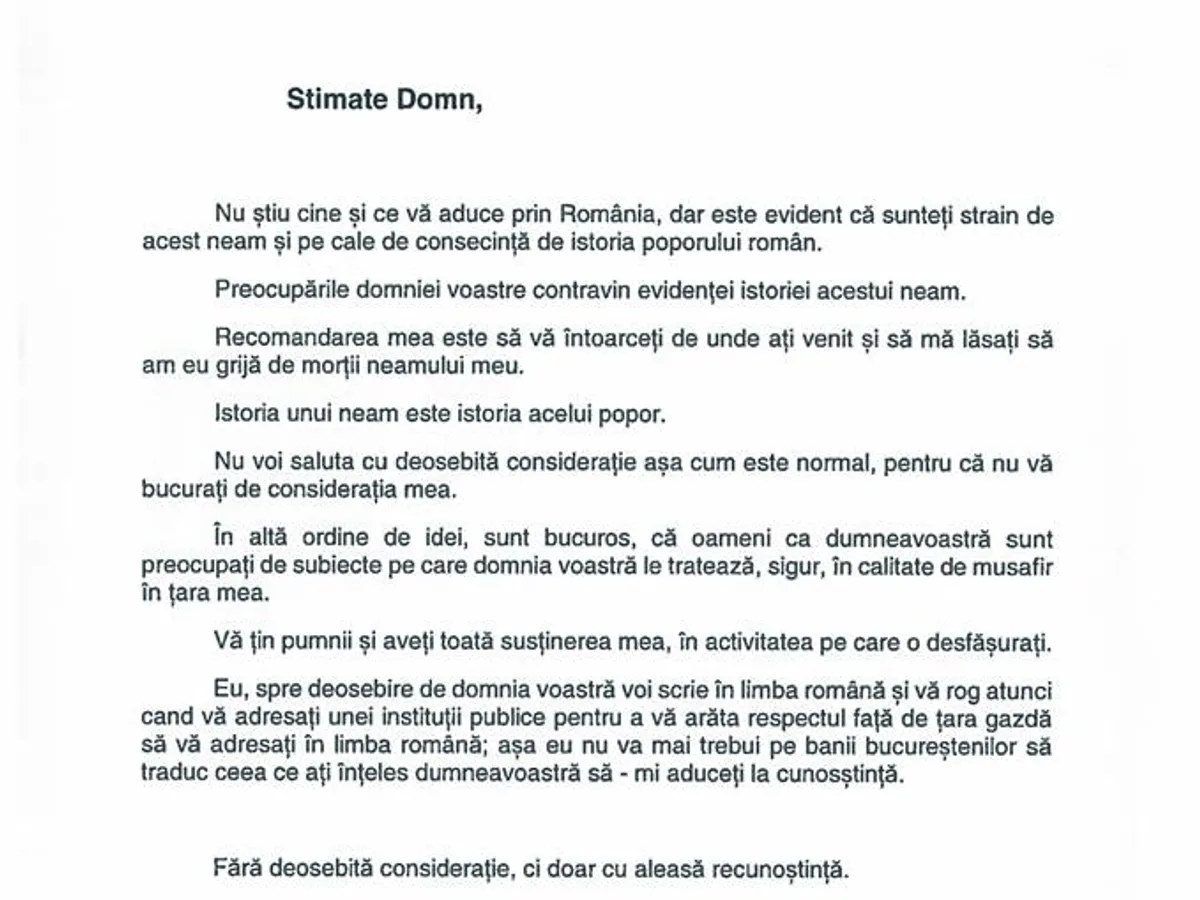 Răspunsul lui Aurelian Bădulescu