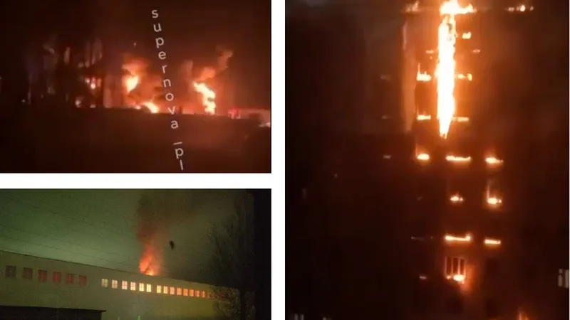 Ucraina dezlănțuie iadul în Rusia. Explozii la o fabrică de avioane, lovită de 20 de drone - Foto: X - captură foto