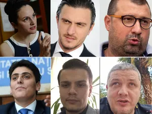 Alina Bica, Dragoș Săvulescu, colonelul Daniel Dragomir (rândul de sus), Marian Zlotea, Mario Iorgulescu, Mircea Nebunu (rândul de jos) sunt cei mai cunoscuți infractori protejați de justiția italiană Foto: INQUAM Photos/Facebook