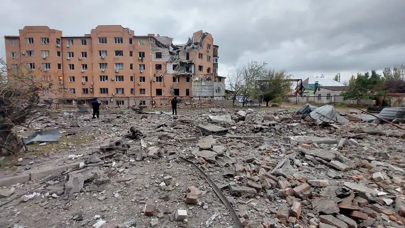 Rusia bombardează infrastructura critică din Zaporojie. Zeci de locuințe au fost distruse - FOTO: Twitter