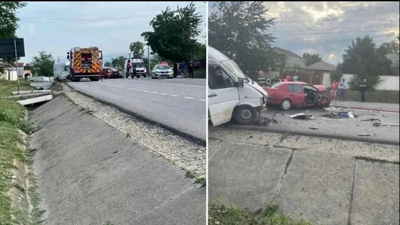 Accident mortal, cu două dube și un autoturism, pe DN 2 Adjud-Bacău - Foto: news.ro