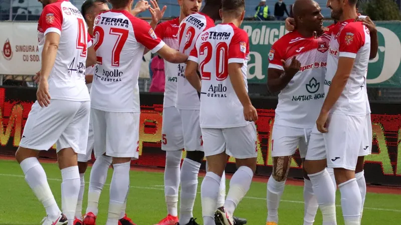 Jucători ai echipei FC Hermannstadt / Foto: tribuna.ro