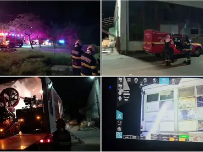 Incendiu la fabrica Cugir - Foto: Colaj Alba24