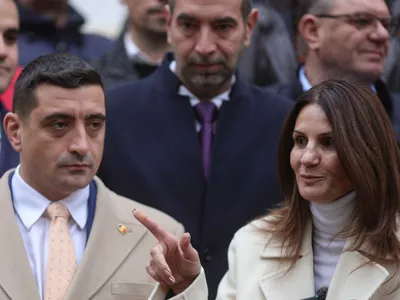 George Simion și Anca Alexnadrescu - Foto: INQUAM PHOTOS / Octav Ganea