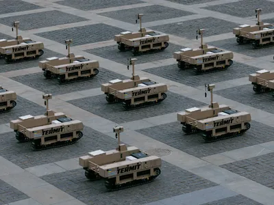 De Ziua Independenței, Ucraina a defilat cu roboți, drone aeriene, drone navale. O armată fără soldați - Foto: Ukraine’s Defense Forces