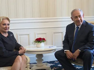 Premierul Viorica Dancila alături de prim-ministrul israelian, Benjamin Netanyahu/Foto: stirileprotv.ro