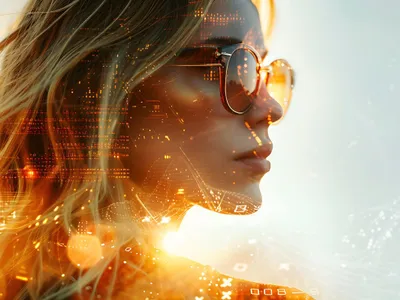 Femeie blondă studiind inteligenţa artificială - Foto: Magnific.com/yogiermansyah22