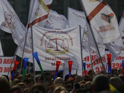Protest sindicat grefieri - Foto: facebook (rol ilustrativ)