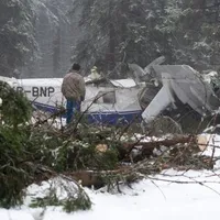 Imagine de la accidentul aviatic din munții Apuseni