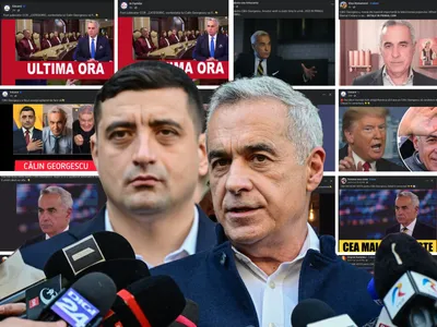 Trolii lui Călin Georgescu s-au reactivat masiv pe Facebook și trec de partea lui George Simion - Foto: Colaj Newsweek România
