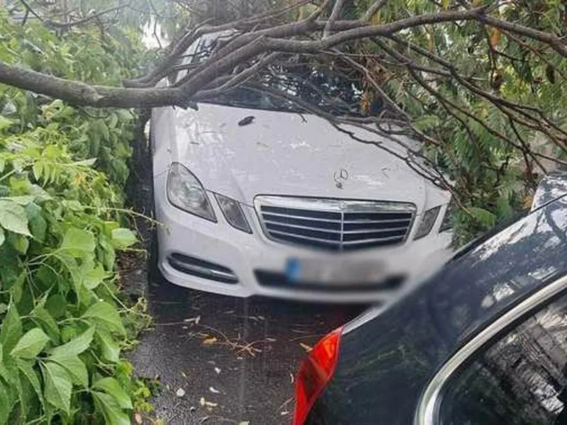 Cod roșu de ploi în mai multe localități din România. Furtuna lovește cu grindină - Foto: ISU SUCEAVA
