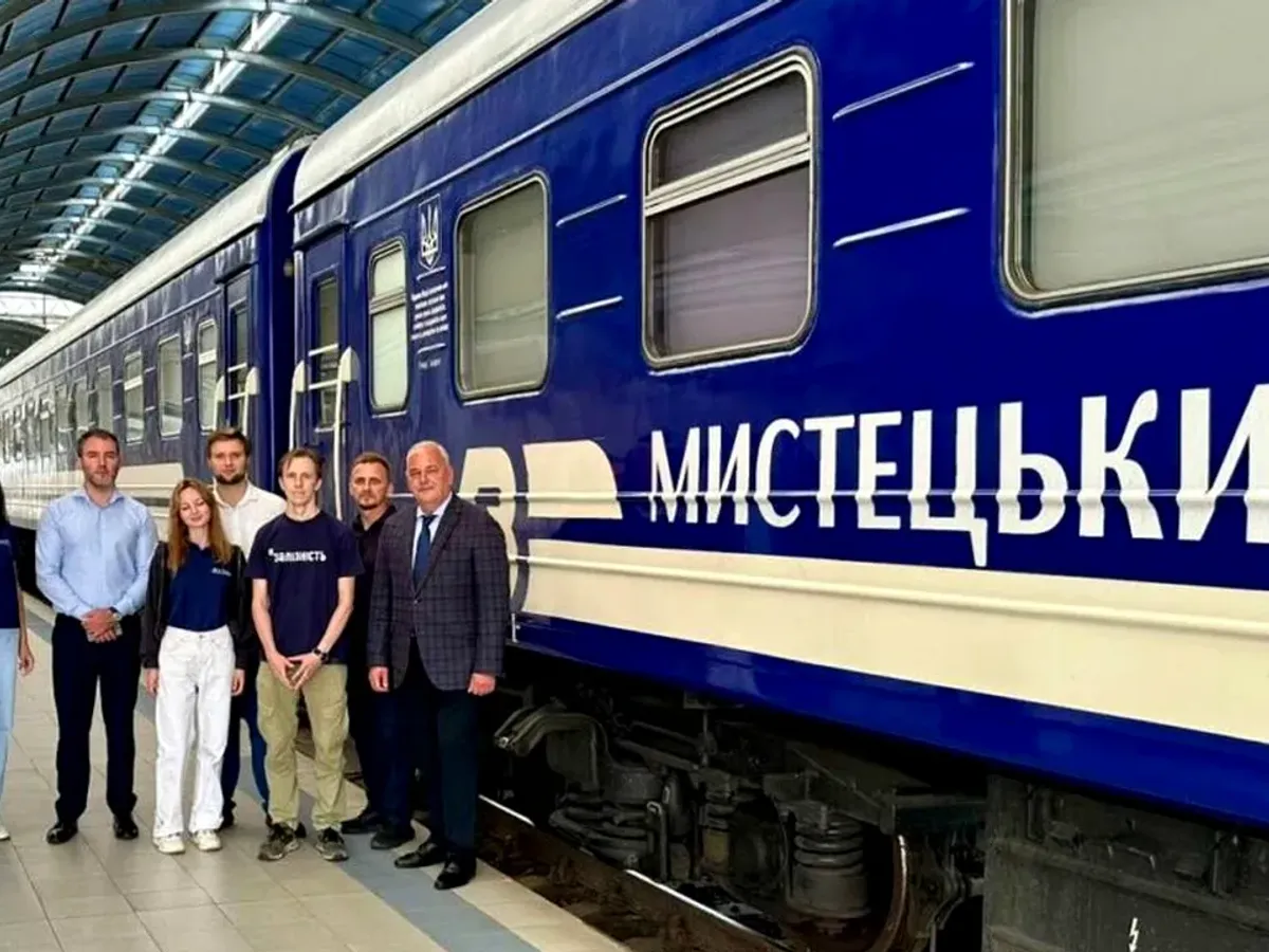 Tren din Ucraina, transformat într-o galerie de artă, în turneu internațional. Va opri și în România