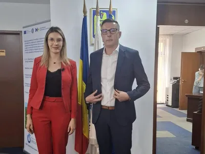 Diana Buzoianu și Florin Ghiță - Foto: Facebook/Apele Române