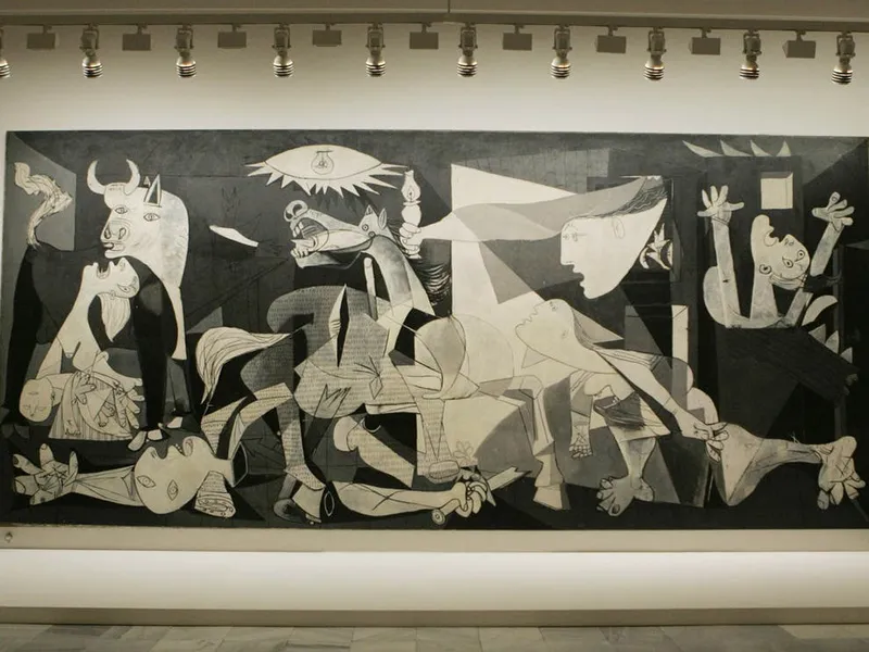 Tapiseria după tabloul „Guernica”, de Picasso, a fost comandată în 1955/FOTO: Getty