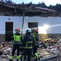 12 români, răniți în Spania, după ce casa în care se aflau s-a prăbușit peste ei. 7 sunt copii - Foto: elcomercio.es