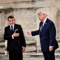 Emmanuel Macron și Donald Trump - Foto: Profimedia images