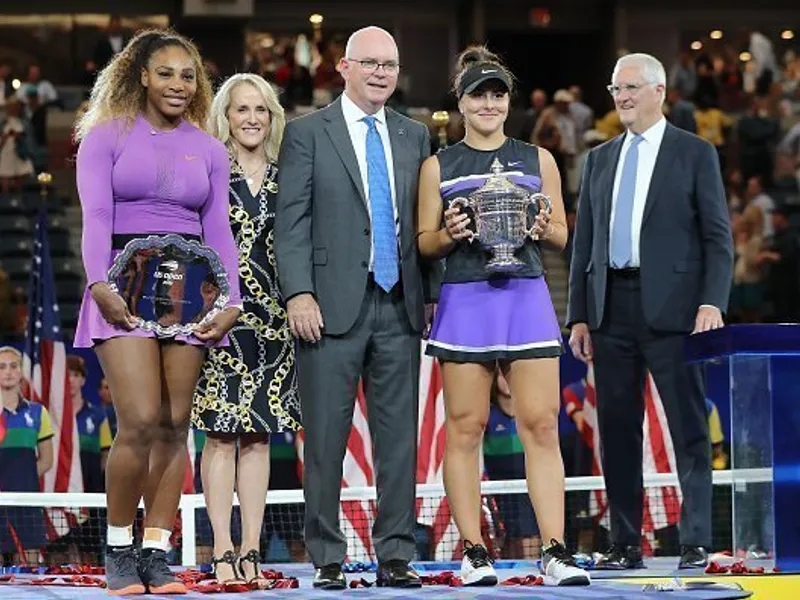 Bianca Andreescu, alături de Serena Williams. Foto Getty Images