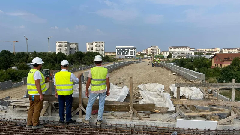 Lucrările la Pasajul Domnești de pe Centura București avansează. / Foto: Irinel Ionel Scriosteanu, Facebook