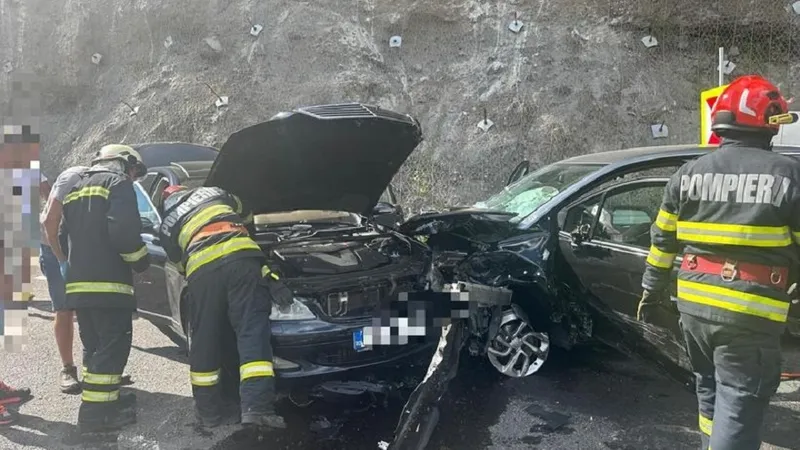 Accident rutier cu 6 răniți în județul Mureș - Foto: ISU Mureș