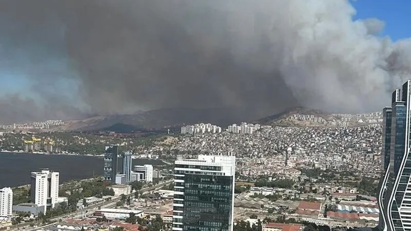 Izmirul este în flăcări! Imaginile catastrofale de acolo arată case și mașini arzând ca torțele - Foto: X(imagine cu rol ilustrativ)