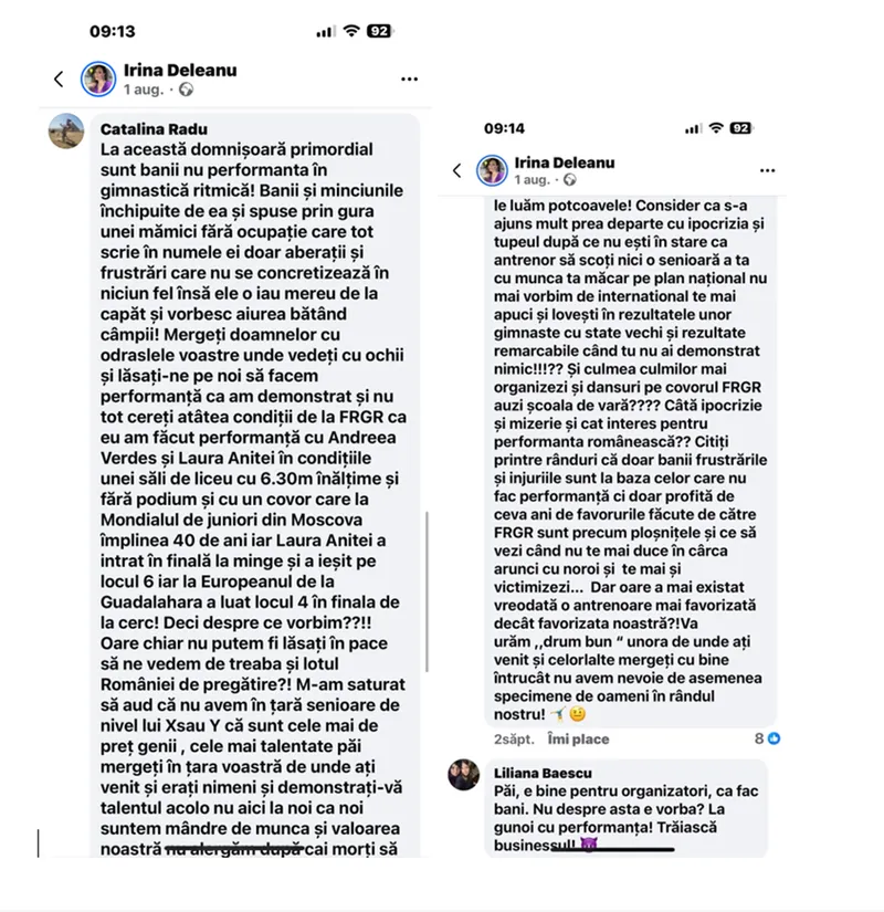 Postare Facebook Cristina Radu Sursa: ARADS