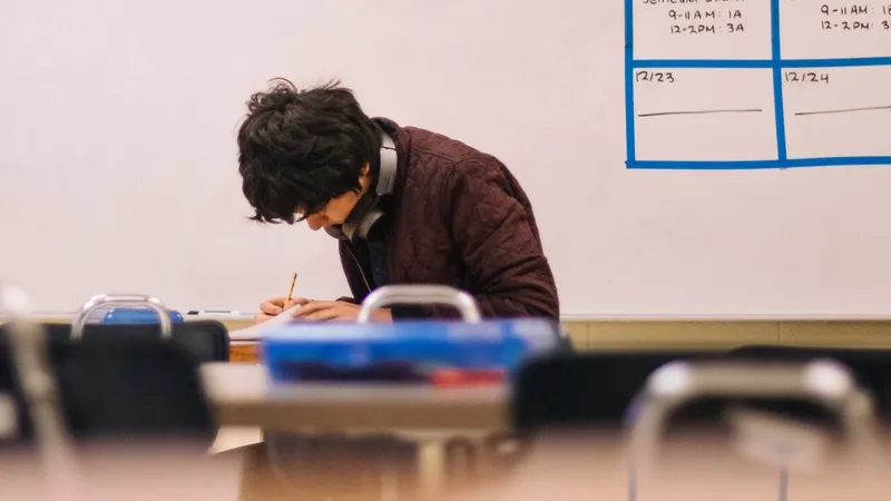 Elev scriidn la ore (caracter ilustrativ) - Foto: Pexels
