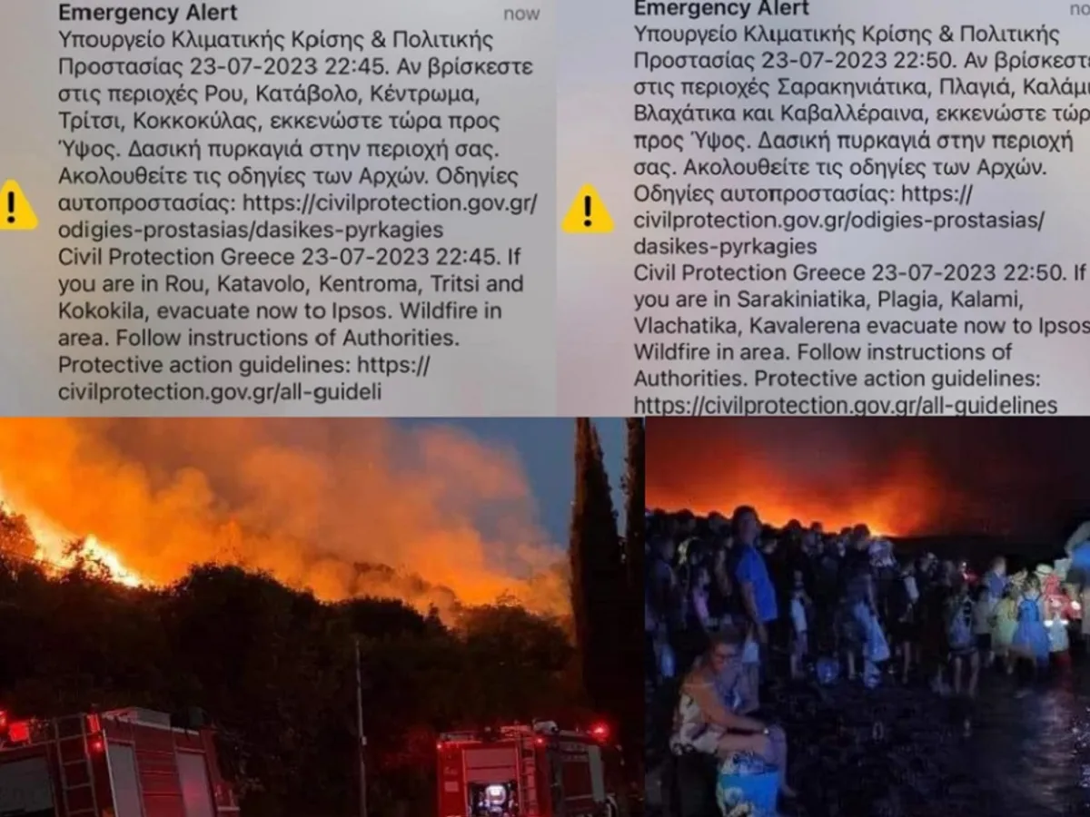 Avertismente pe telefon Foto: capturi forumuri Grecia