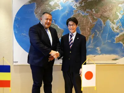 Președintele CCIR, Mihai Daraban, a avut o întrevedere cu Shigeyo Nishizawa, director general al Japan External Trade Organization (JETRO) România Foto: CCIR