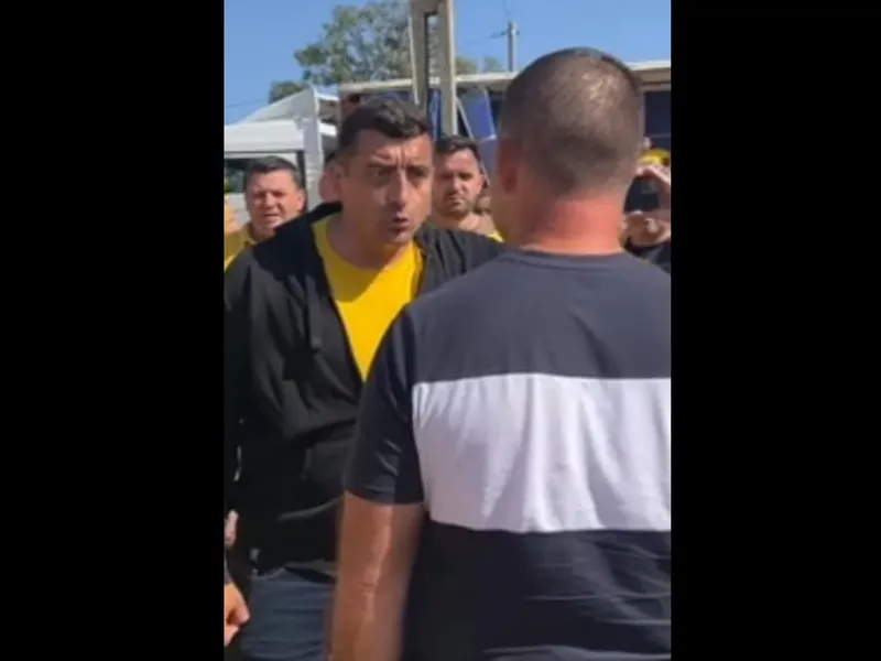Cum știe „președintele” Simion să rezolve probleme: Urlă, îmbrâncește, amenință - Foto: captură video