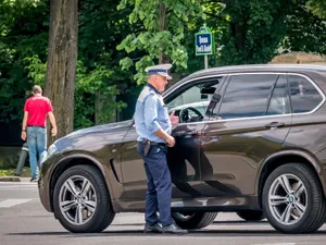 Foto: Copilul șofa atunci când a fost prins de poliție Sursa: Profimedia