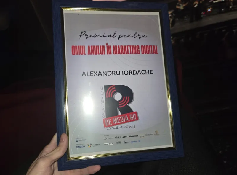 Premiul Omul Anului în Marketing Digital - Foto: Arhiva