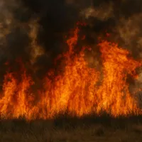 Incendiu de vegetație în Constanța. Zeci de bătrâni, evacuați urgent dintr-un azil din Poarta Albă - Foto: Facebook/ISU Constanța - Caracter ilustrativ