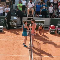 Simona Halep si Andrea Petkovic/Foto: HotNews.ro